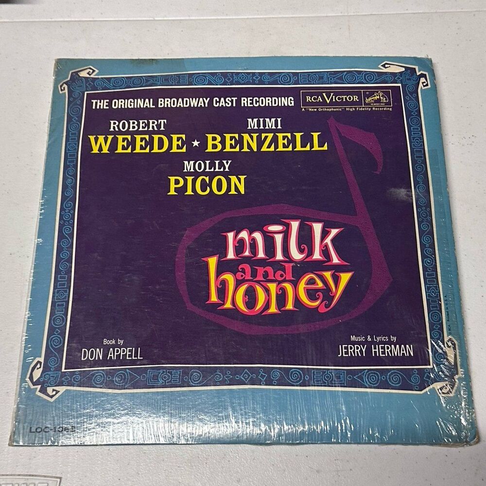 Milk and Honey Original Broadway Cast Vinyl Record RCA LP